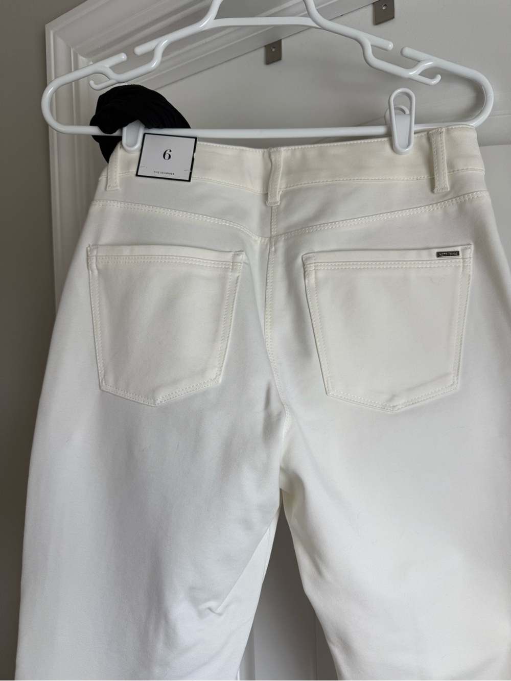 WHBM The Ponte Skimmer Ecru Pants Size 6R NWT Stretch Ankle Slim - Picture 12 of 12